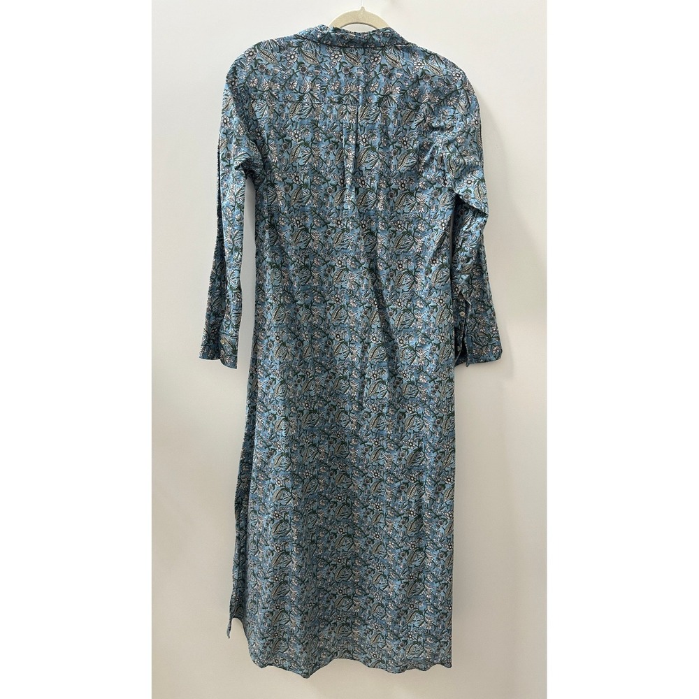 NWT Natural Life Drew Floral Maxi Boho Shirt Dress LS Button-Up Modest XS / S - Picture 12 of 16